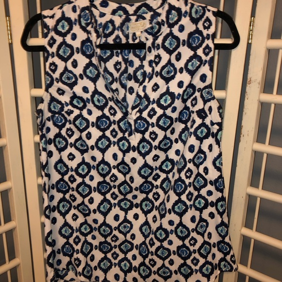 Blue patterned top - Picture 1 of 3